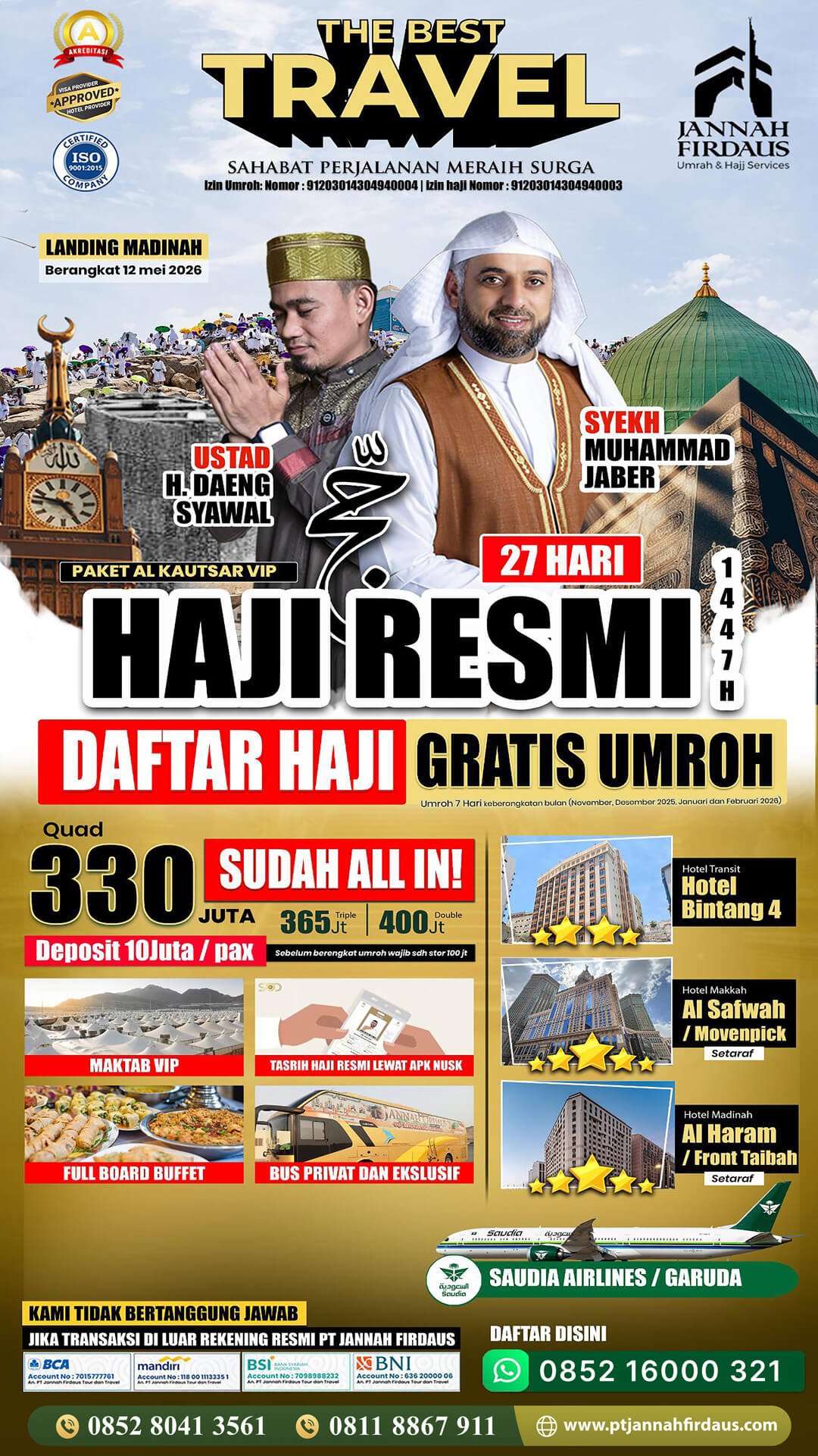 haji tanpa antri 2026 paket alkautsar