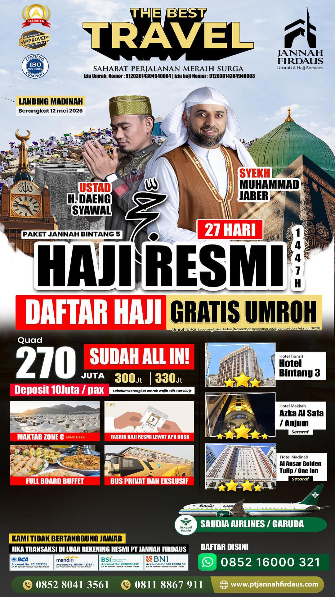 haji tanpa antri 2026 paket jannah