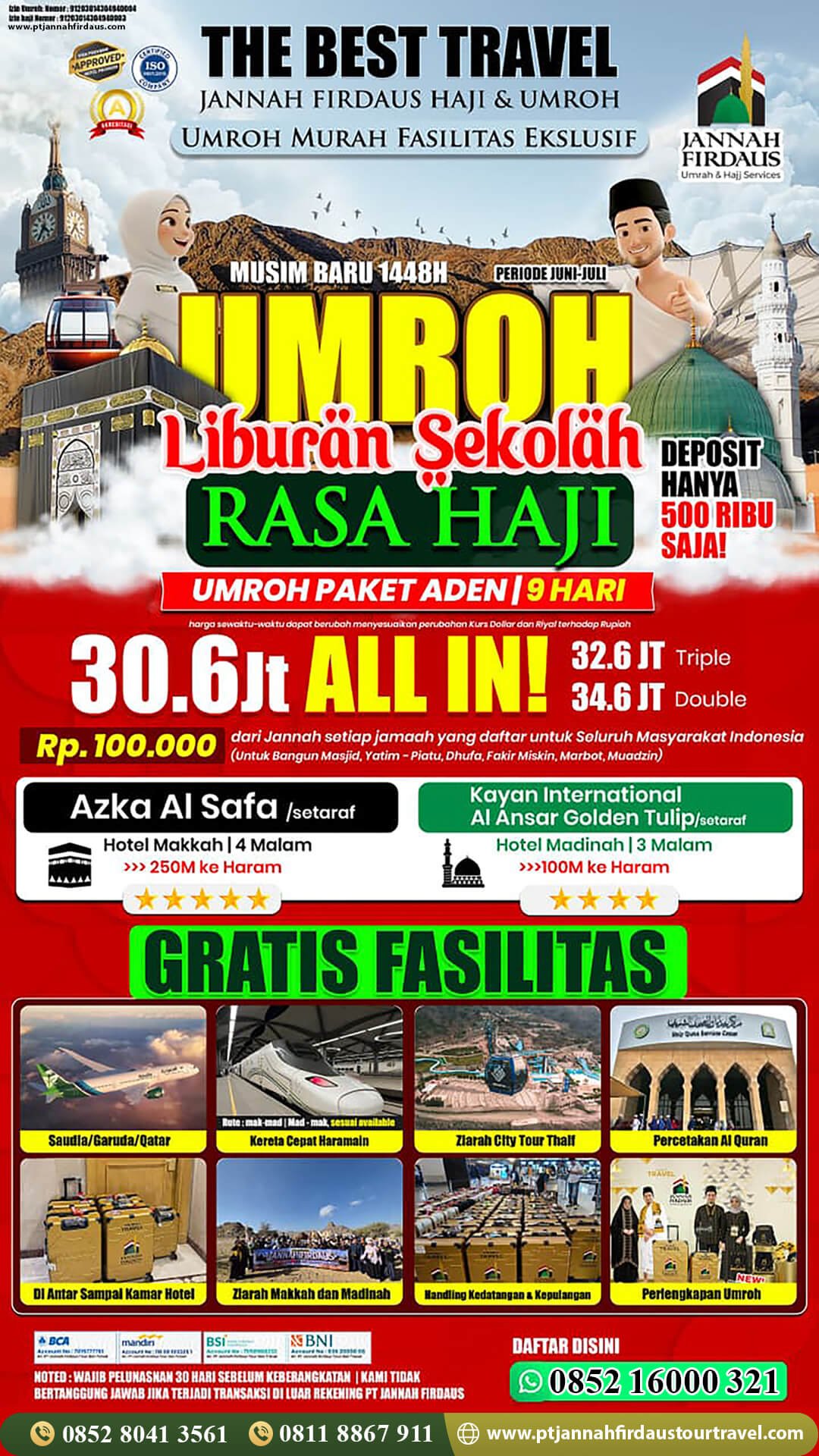 umroh 2026 aden pt jannah firdaus tour travel