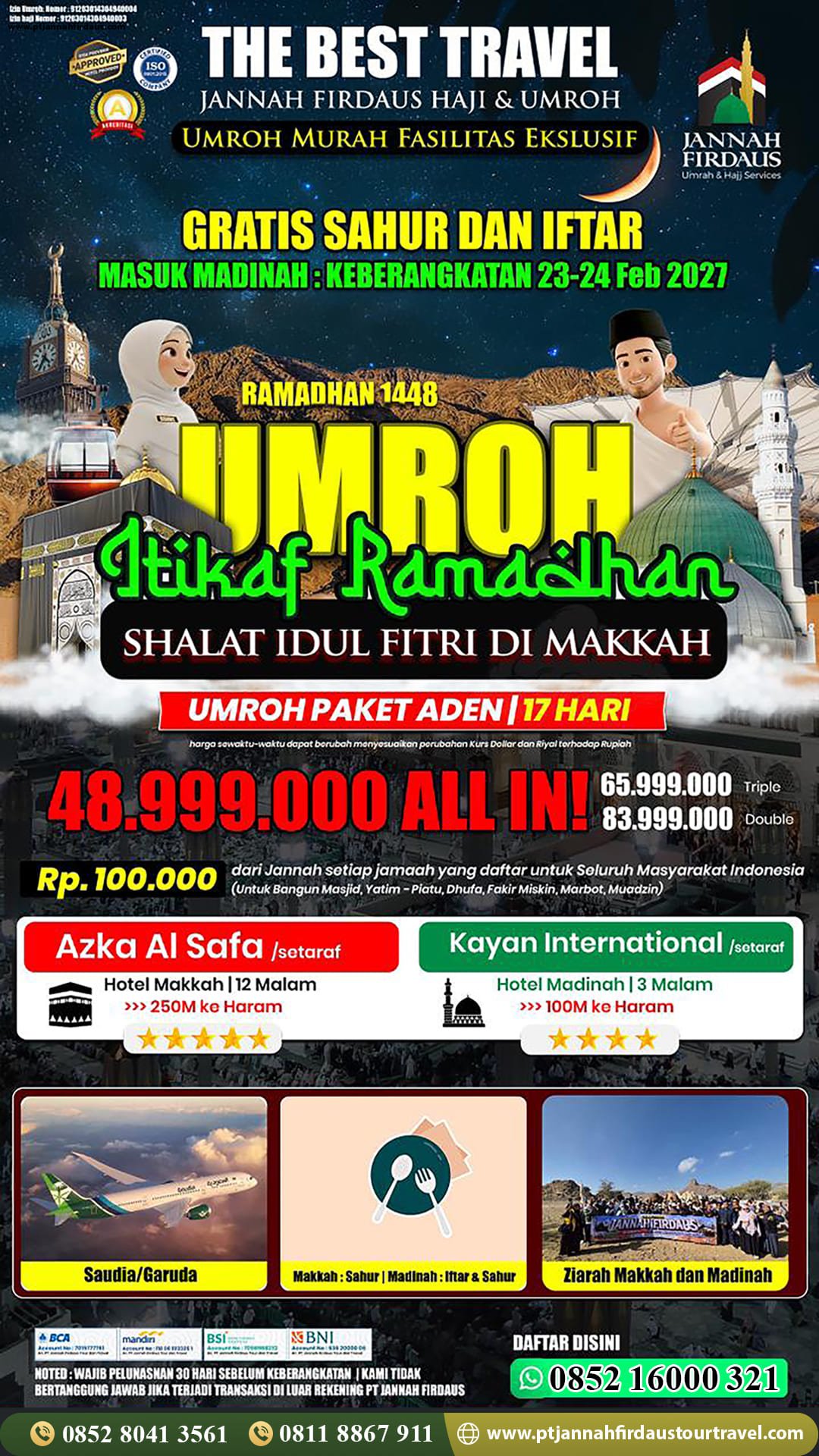umroh itikaf ramadhan 2027 pt jannah firdaus tour travel aden