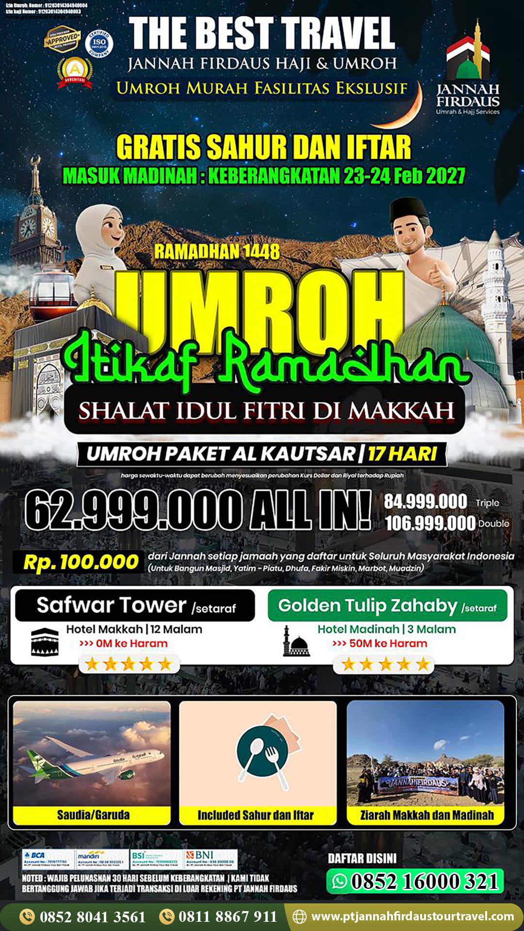 umroh itikaf ramadhan 2027 pt jannah firdaus tour travel alkautsar