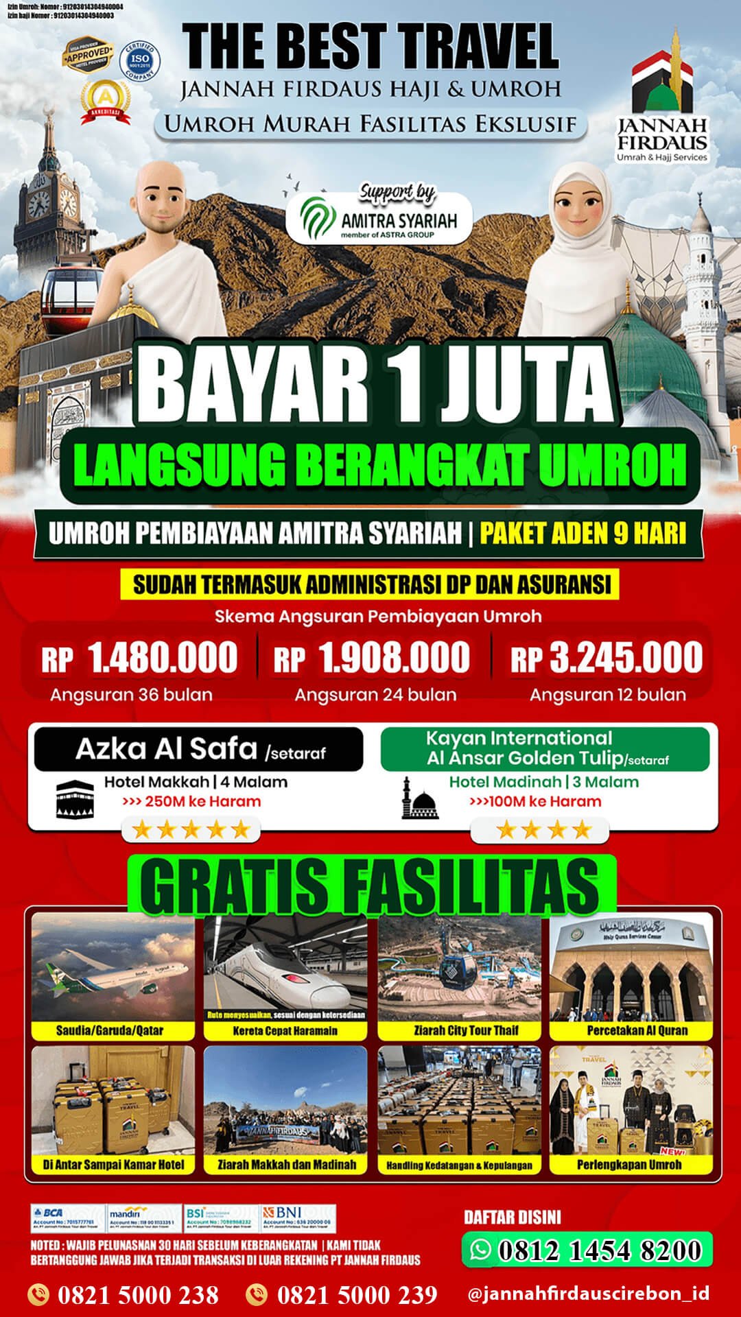 dana talangan umroh 2026 amitra paket aden