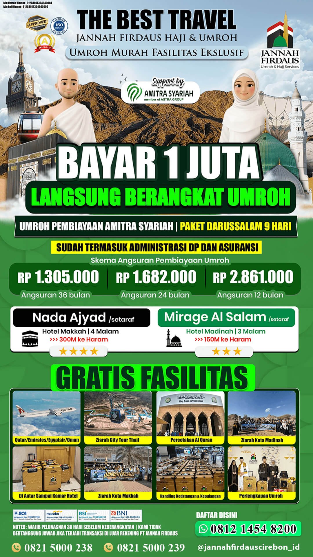 dana talangan umroh 2026 amitra paket darussalam