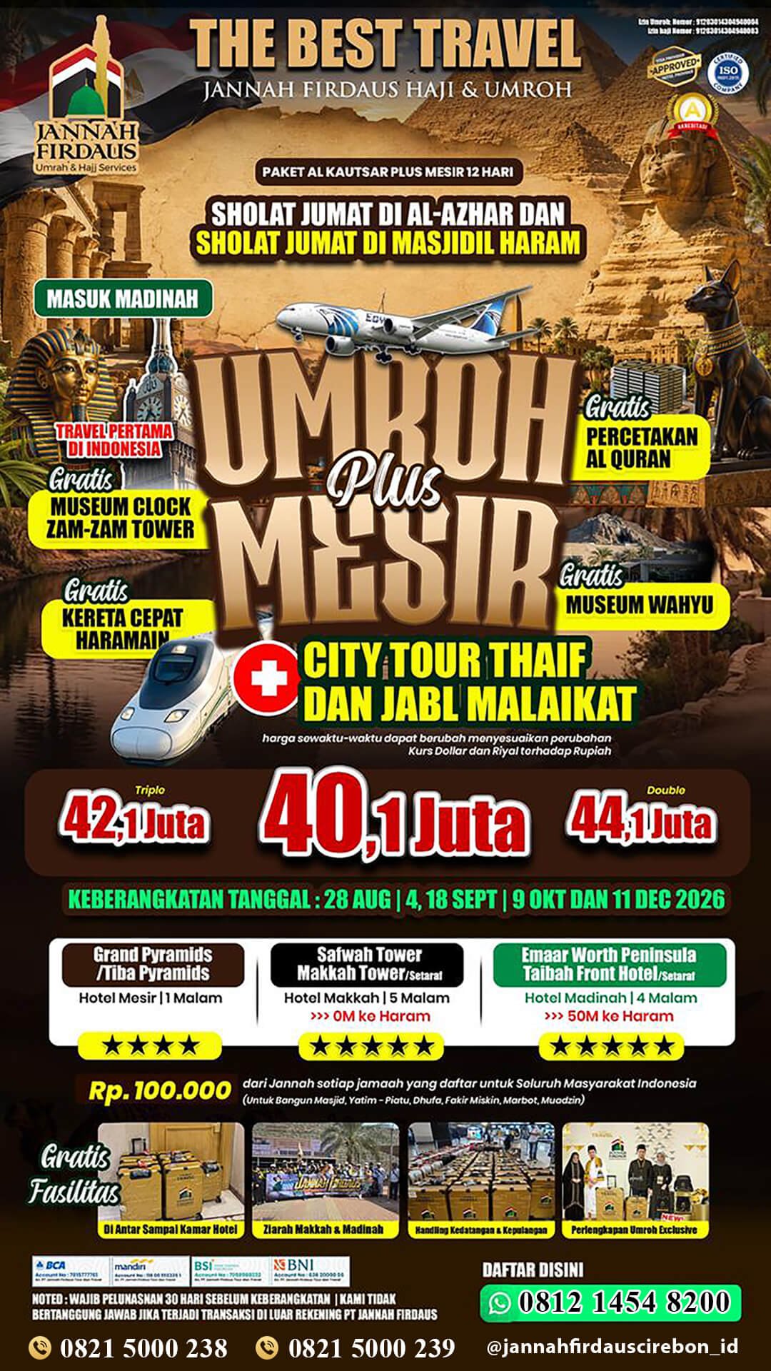 umroh 2026 paket alkautsar plus mesir