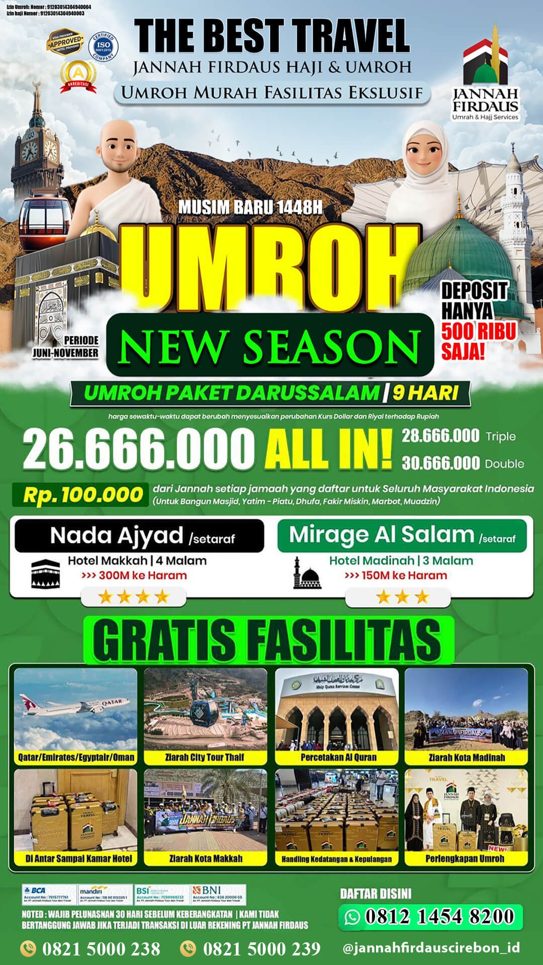 umroh 2026 paket darussalam