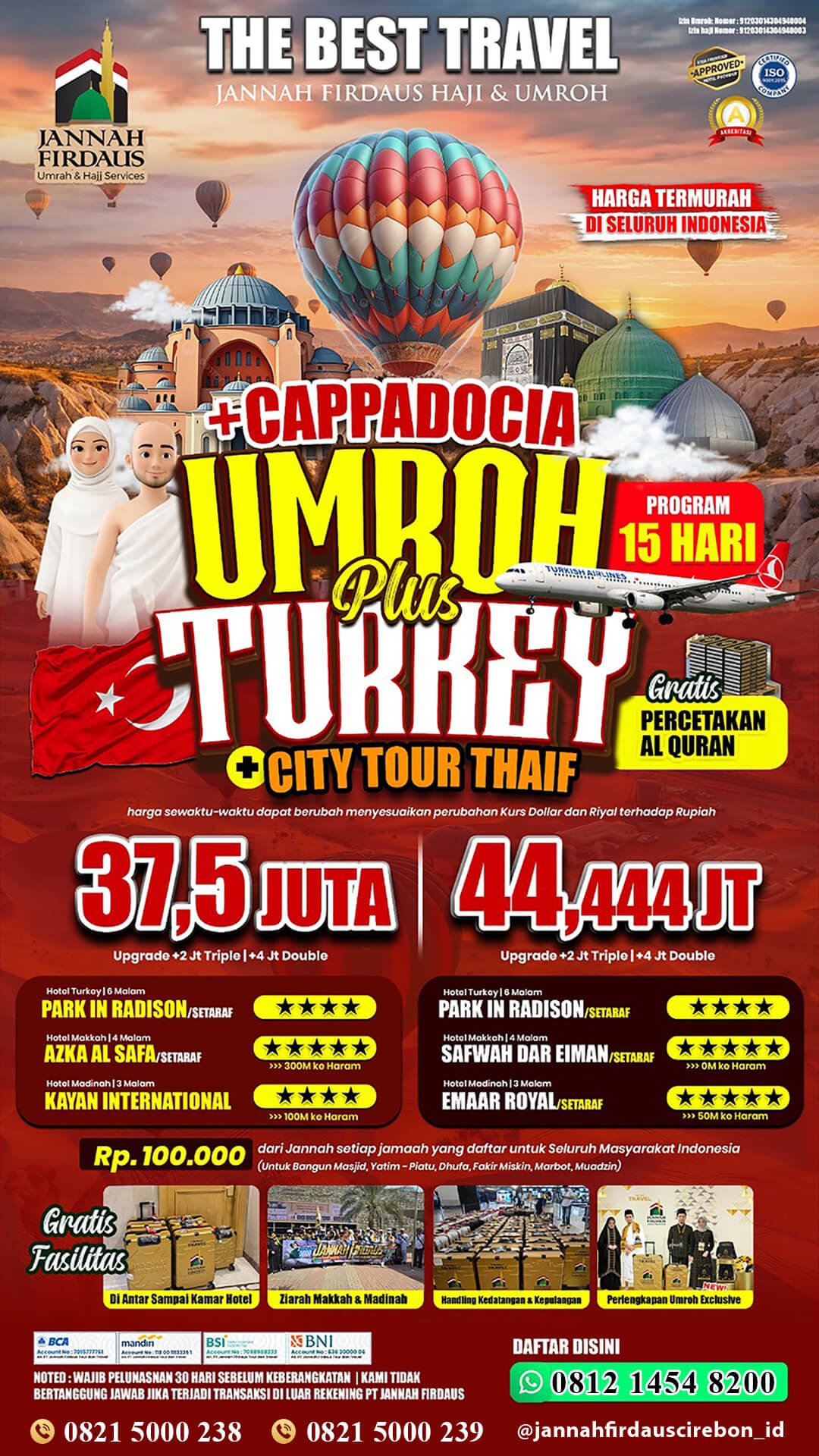 umroh 2026 plus turki cappadocia