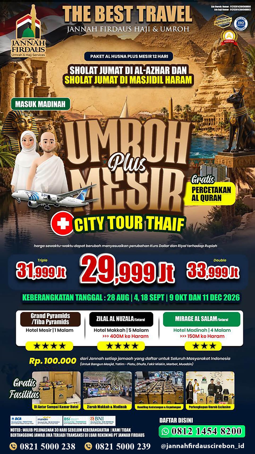 umroh 2026 umroh 2026 paket alhusna plus mesir