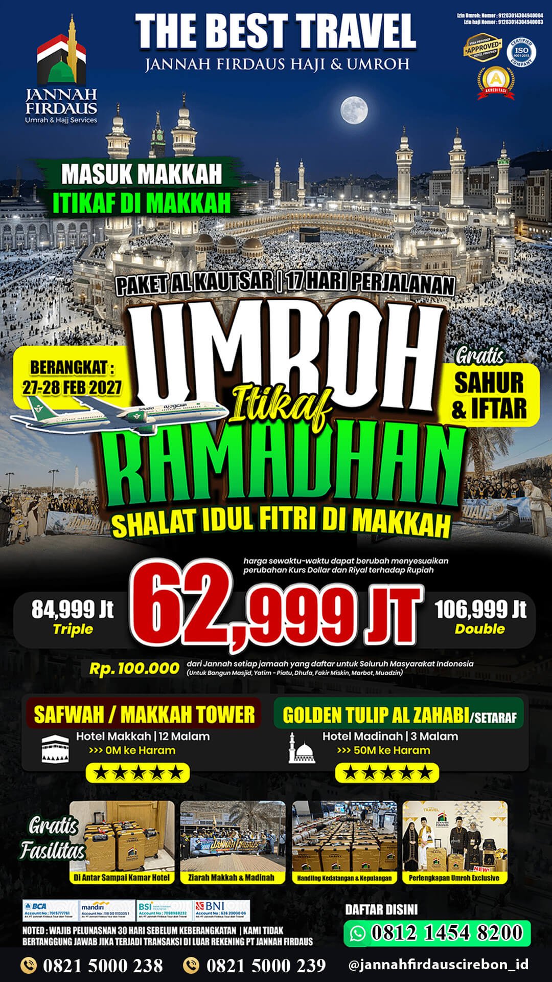 umroh itikaf ramadhan 2027 makkah alkautsar jannah firdaus cirebon
